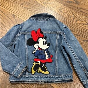 Kids Denim Jacket with Cartoon Character